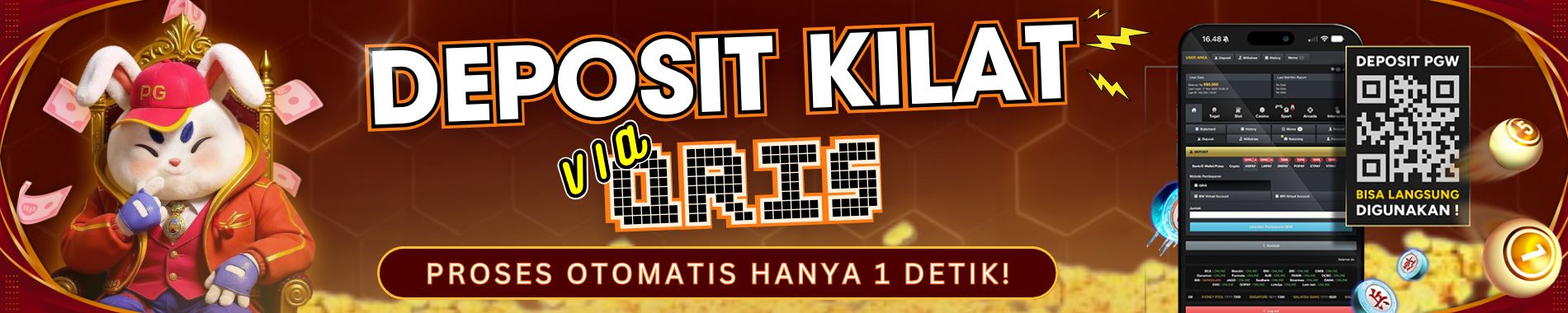 DEPOSIT QRIS 1 DETIK